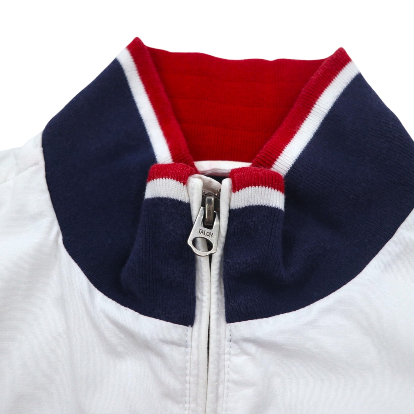 Polo by Ralph Lauren スポーツジャケット M ホワイト トリコロール TALONジップ USA ナンバリング