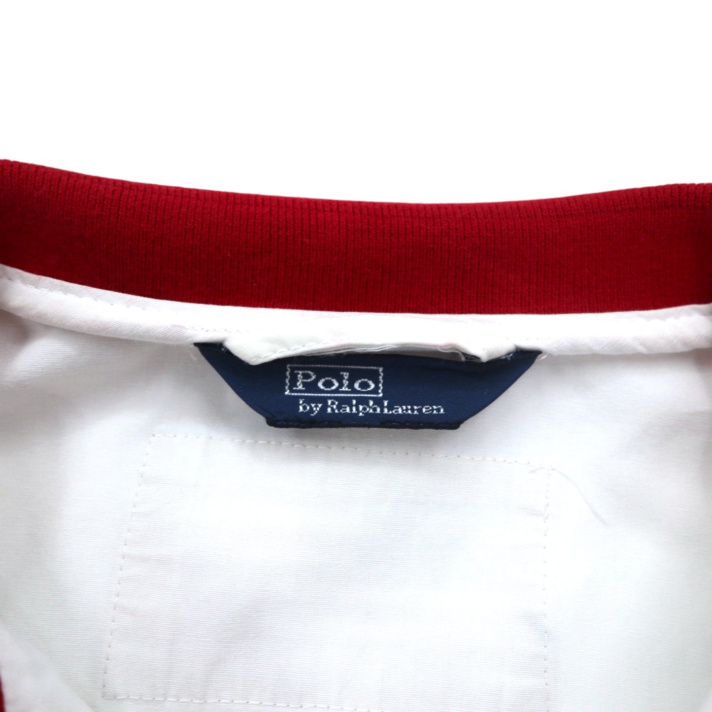 Polo by Ralph Lauren スポーツジャケット M ホワイト トリコロール TALONジップ USA ナンバリング