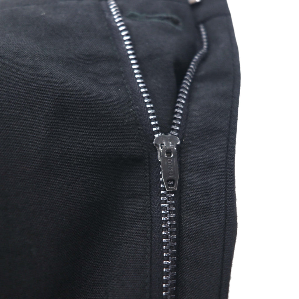 50s Vintage Trousers サイドライン スラックスパンツ L ブラック CONMARジッパー サスペンダーボタン