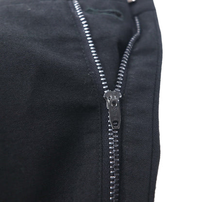 50s Vintage Trousers サイドライン スラックスパンツ L ブラック CONMARジッパー サスペンダーボタン