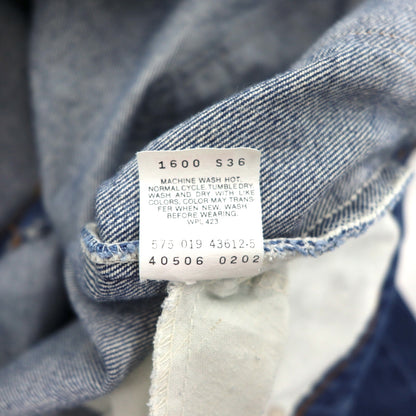 Levi's 90s USA Made 506 Orange Tab Tapered Denim Pants, Size XL, Indigo Blue, Zipper Fly, 40506 0202