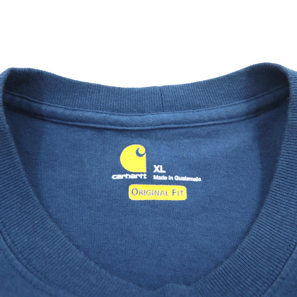 carhartt オリジナルフィット ポケット Tシャツ ポケTee XL ORIGINAL FIT ネイビー コットン