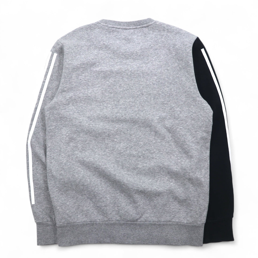adidas Sport ID Crew Sweatshirt XL Grey Black Fleece lining 3-stripe Sport ID EB7589