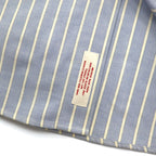 Brooks Brothers 346 Oxford Button-Down Shirt, XL, Blue, Striped, with Embroidered Logo