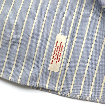 Brooks Brothers 346 オックスフォード ボタンダウンシャツ XL ブルー ストライプ ワンポイントロゴ刺繍