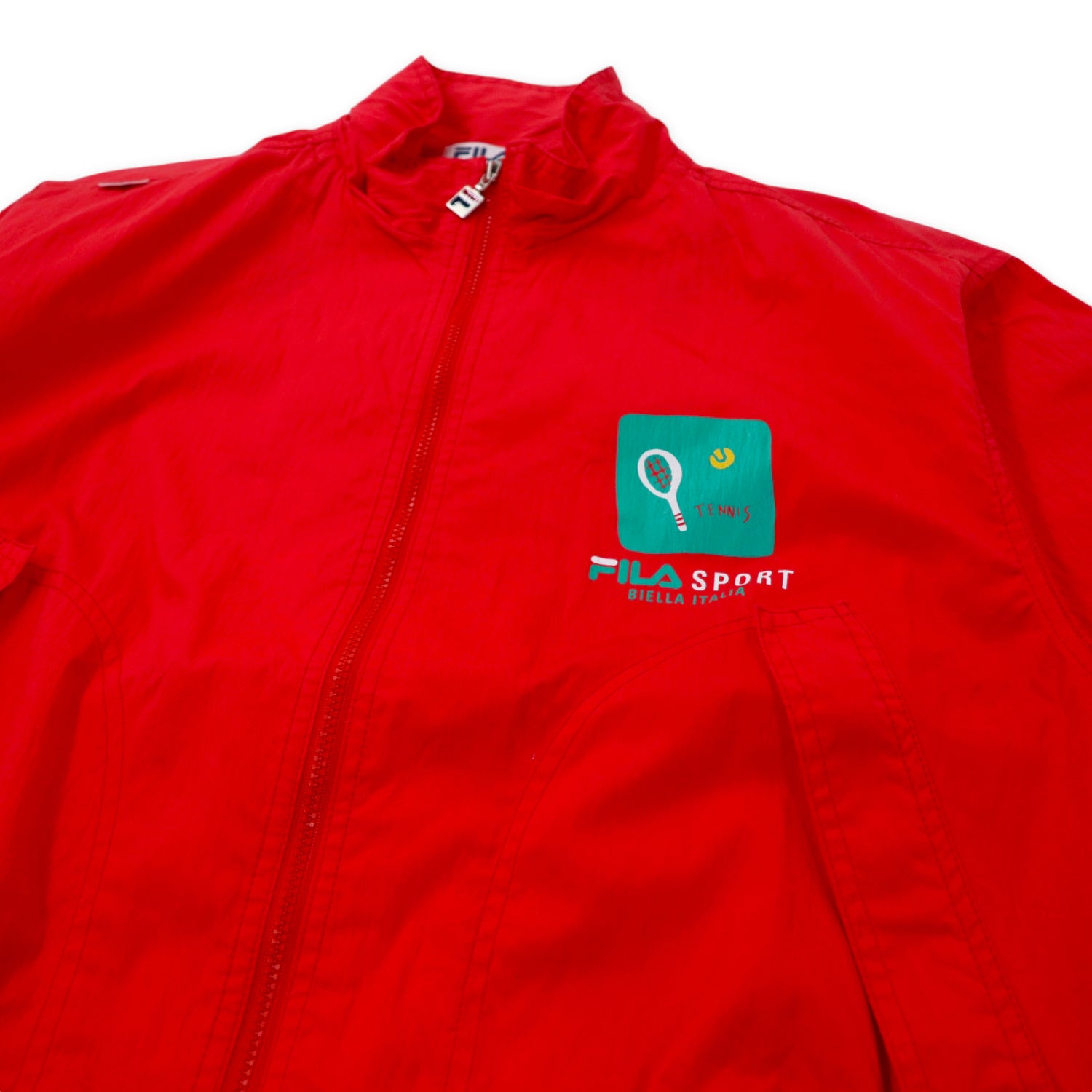 FILA 90's Swing Top Windbreaker M Red Back Print – 日本然リトテ