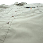 carhartt FORCE Relaxed Fit Button-Down Work Shirt, XL, Beige, Polyester, Ridgefield Solid L/S Shirt 102418