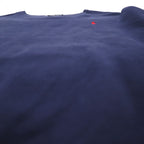 Polo by Ralph Lauren 90s Crew Neck Sweatshirt, Size XL, Navy, Solid Cotton, Small Pony Embroidery