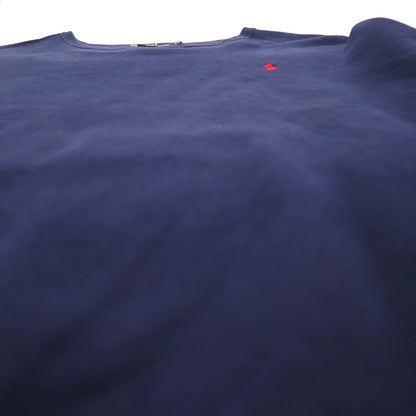 Polo by Ralph Lauren 90年代 クルーネック スウェット XL ネイビー 無地 コットン スモールポニー刺繍