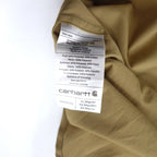 carhartt FORCE Relaxed Fit Button-Down Work Shirt, XL, Beige, Polyester, Ridgefield Solid L/S Shirt 102418