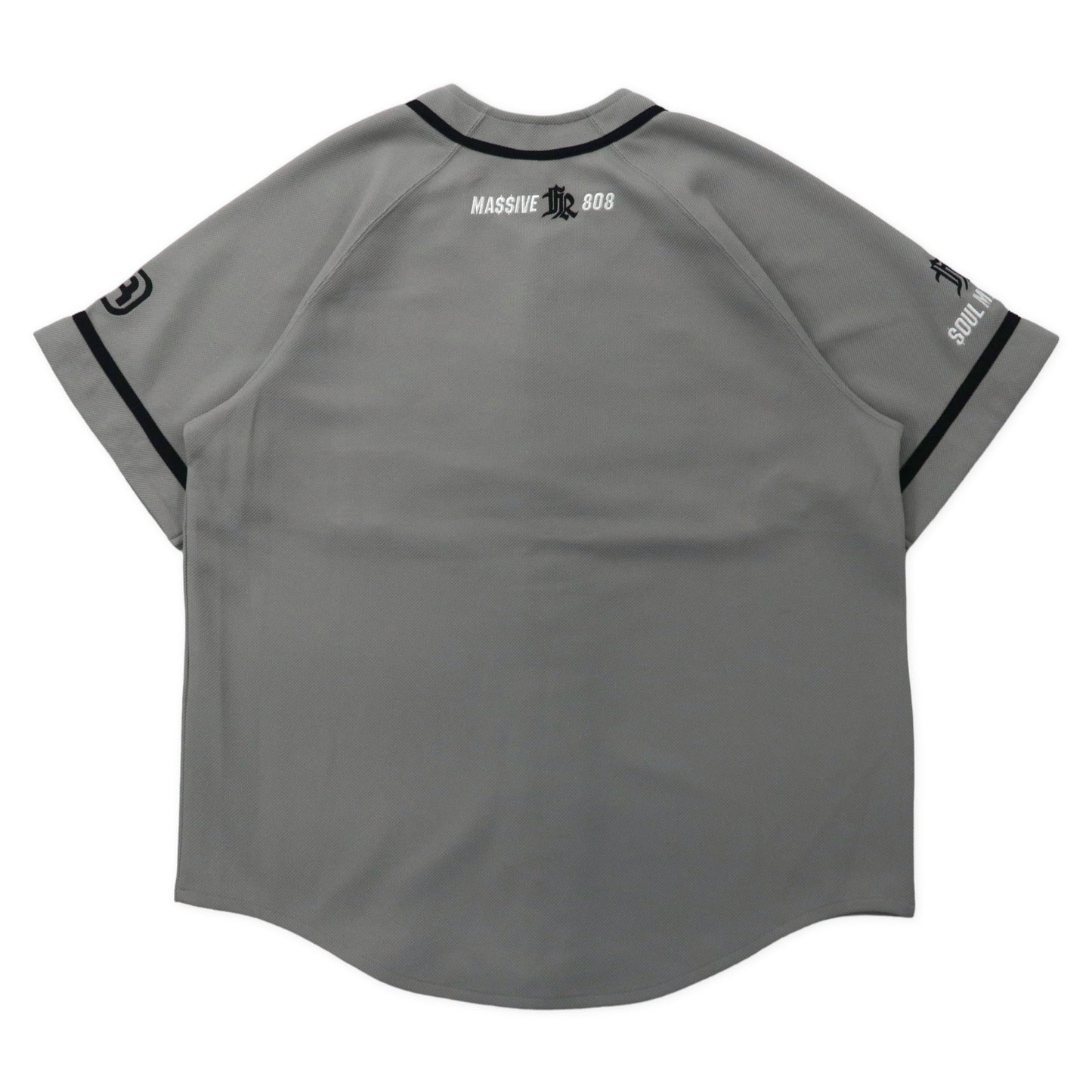 FREAKY 90年代 ベースボールシャツ XL グレー ポリエステル ビッグサイズ