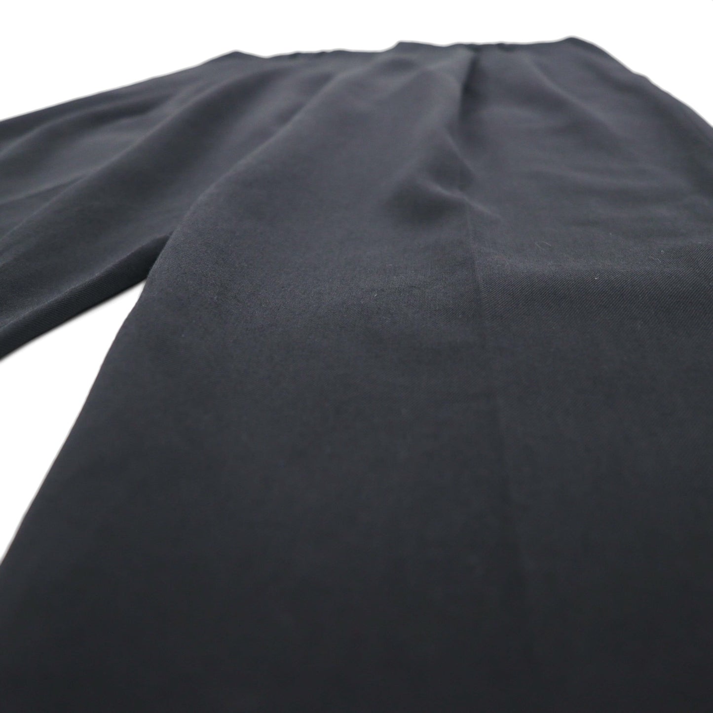 DOCKERS (Levi's) DRESS SLACKS, 90s, 2-pleat wide-leg slacks, size L, black, polyester and wool.