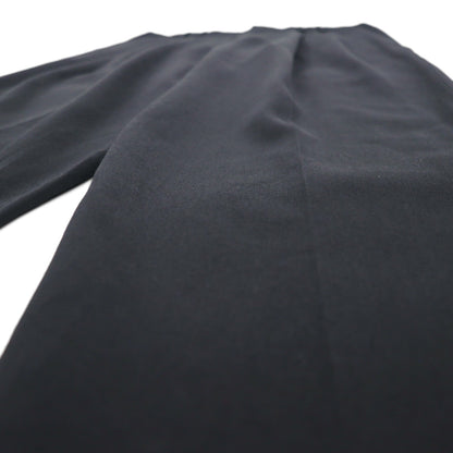 DOCKERS (Levi's) DRESS SLACKS, 90s, 2-pleat wide-leg slacks, size L, black, polyester and wool.