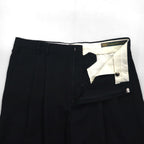 DOCKERS ( Levi's ) DRESS SLACKS 90年代 2タック ワイド スラックスパンツ L ブラック ポリエステル ウール