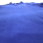 POLO RALPH LAUREN Polo shirt XL Blue Cotton Pique CUSTOM FIT Small pony embroidery