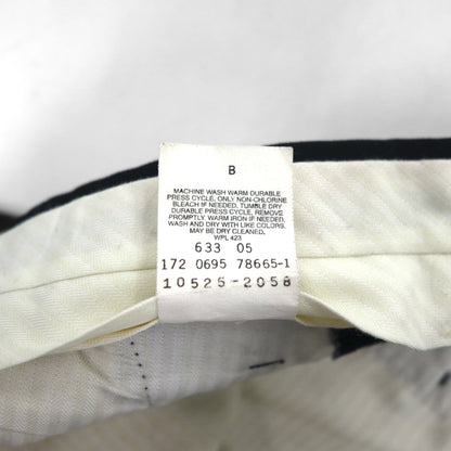 DOCKERS (Levi's) DRESS SLACKS, 90s, 2-pleat wide-leg slacks, size L, black, polyester and wool.