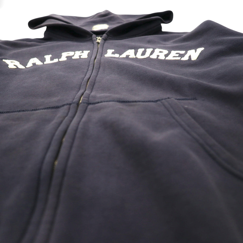 Ralph Lauren 90s Zip Hoodie L Navy Front Pocket POLO JEANS CO.