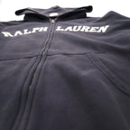 Ralph Lauren 90s Zip Hoodie L Navy Front Pocket POLO JEANS CO.