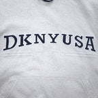 DKNY USA ( Donna Karan New York ) 90年代 プルオーバー パーカー L グレー コットン