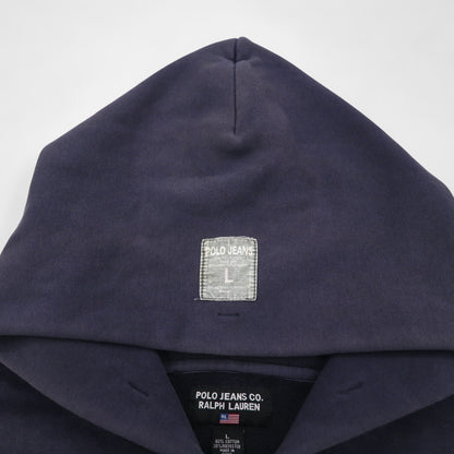 Ralph Lauren 90年代 ジップパーカー L ネイビー フロントポケット POLO JEANS CO.