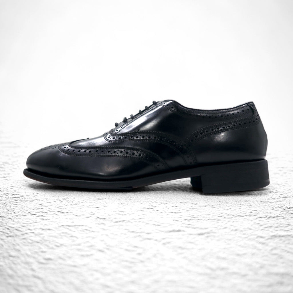 FLORSHEIM Wingtip Full Brogue Medallion Shoes 28.5cm Black Leather 17066-01