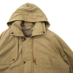 Burberrys オールド ハンティングジャケット M ベージュ コットン ドローコード チェックライナー着脱式 フード収納式