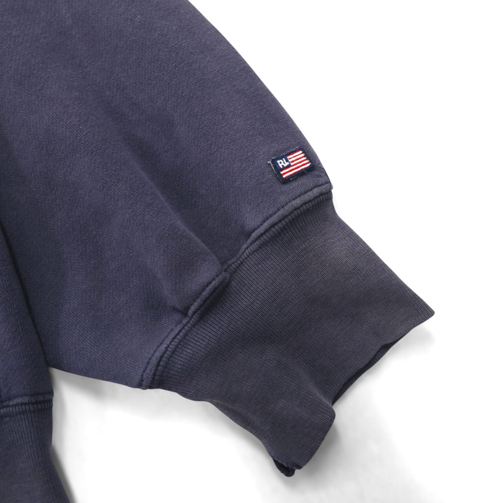 Ralph Lauren 90s Zip Hoodie L Navy Front Pocket POLO JEANS CO.