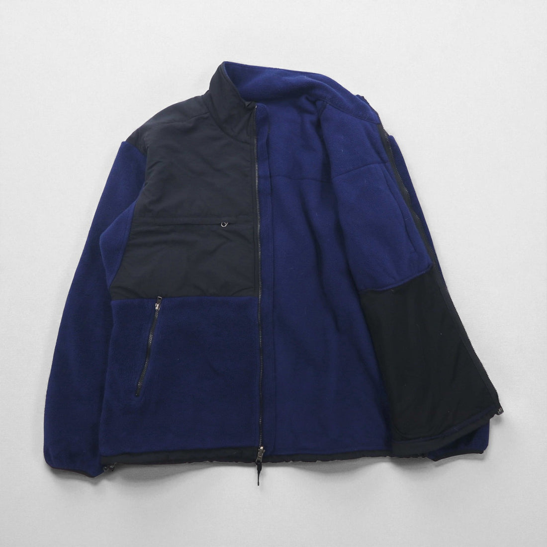 THE NORTH FACE Denali Jacket POLARTEC Fleece XL Navy Nylon Switching A193