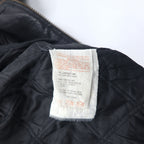 90s RETREAT Zip-up Leather Jacket, XL, Black, Leather