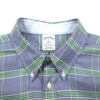 Brooks Brothers Regent Fit Oxford Button-Down Shirt, XL, Blue Check Cotton