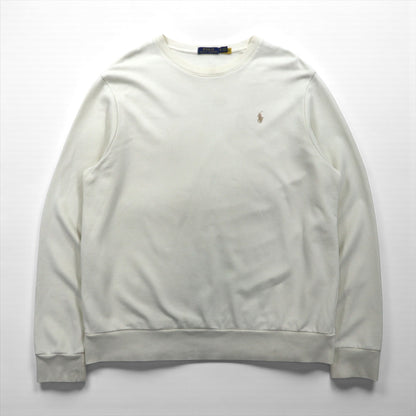 Polo Ralph Lauren スウェット トレーナー XL ホワイト 刺繍 スモールポニー