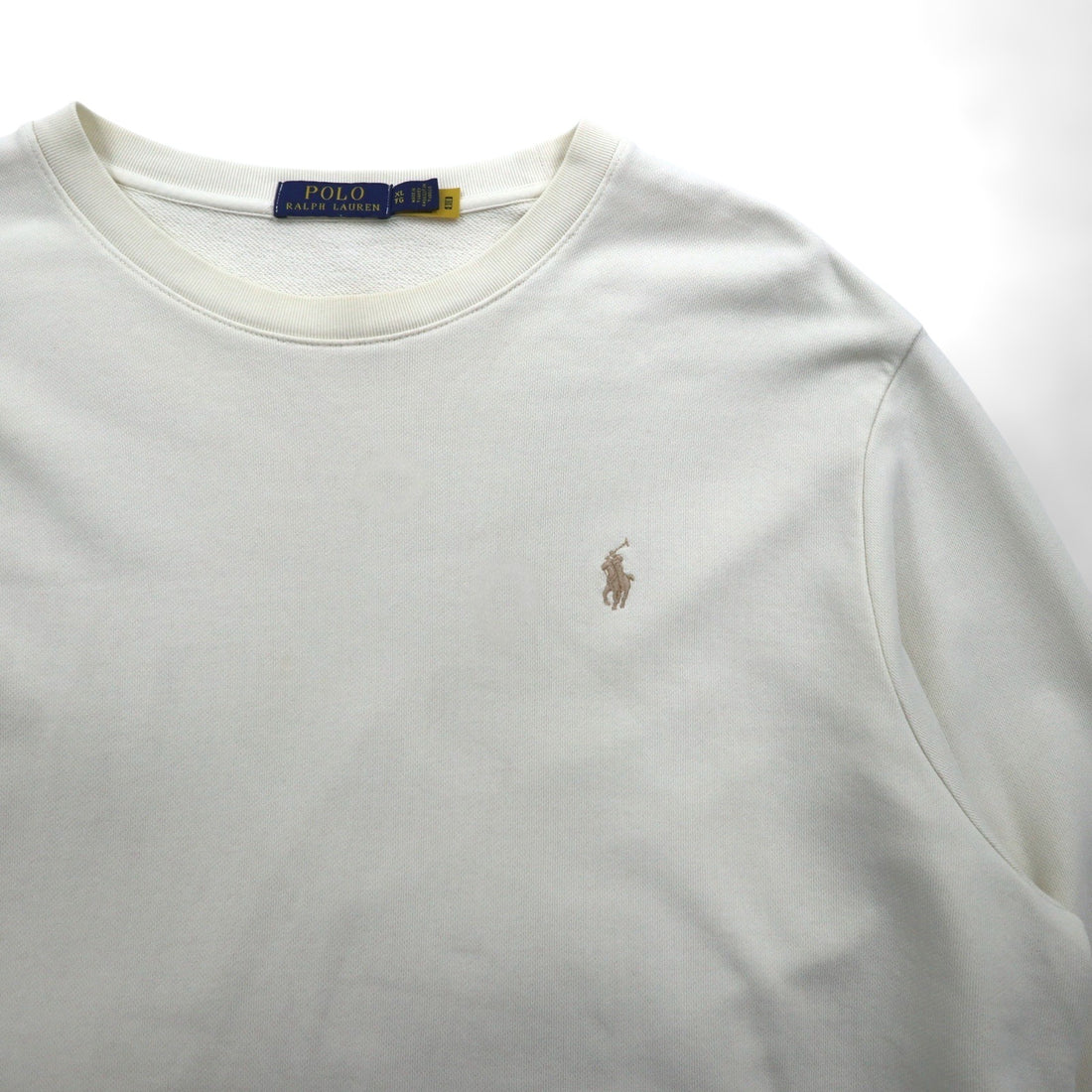Polo Ralph Lauren Sweatshirt XL White Embroidery Small Pony