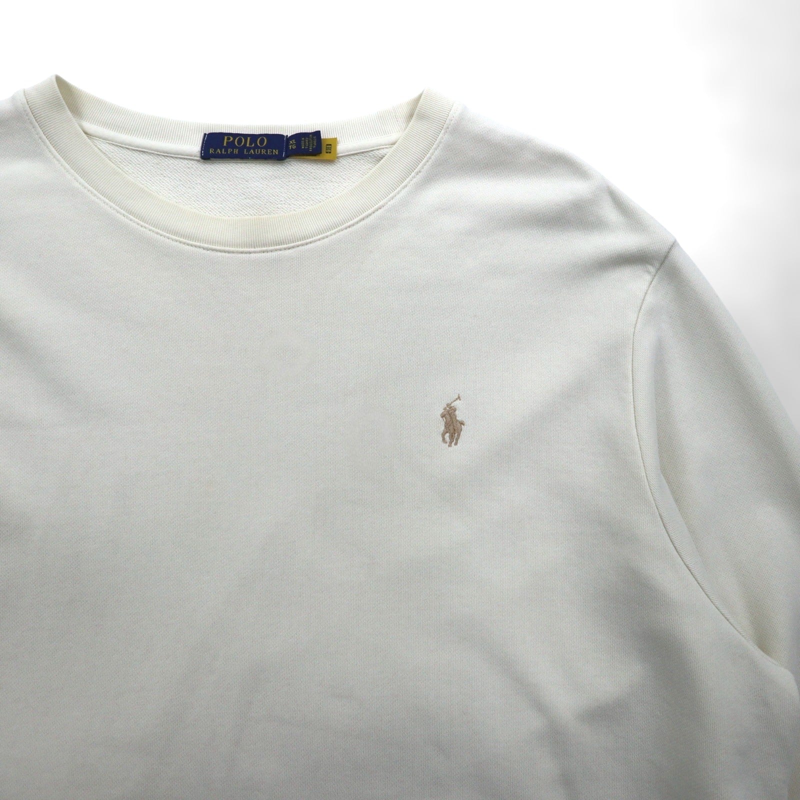 Polo Ralph Lauren スウェット トレーナー XL ホワイト 刺繍 スモールポニー