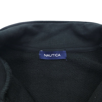 NAUTICA アーチロゴ ハーフジップ スウェット XL ブラック ヘビーウェイト 233-12107