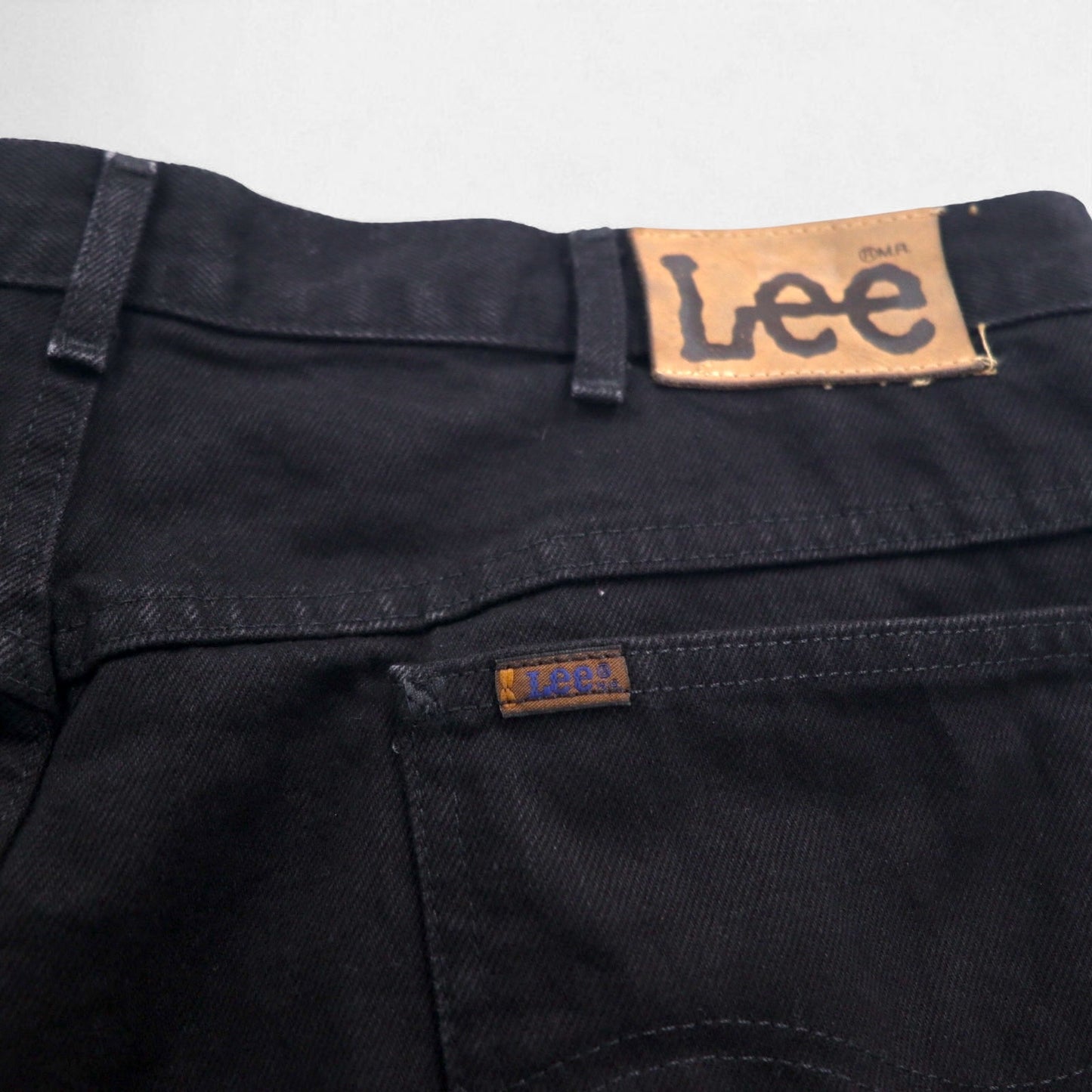 Lee RIDERS 90s USA Made Relaxed Fit Tapered Denim Pants, Size XL, Black, Zipper Fly, Leather Patch, 208-5508, Deadstock, Unused