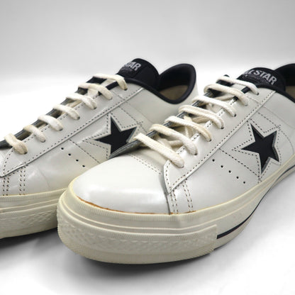 CONVERSE 日本製 ONE STAR J Leather ワンスター ローカットスニーカー 26.5cm ホワイト レザー