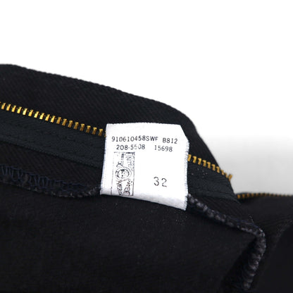 Lee RIDERS 90s USA Made Relaxed Fit Tapered Denim Pants, Size XL, Black, Zipper Fly, Leather Patch, 208-5508, Deadstock, Unused