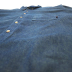 Dickies Denim Button Down Shirt 3XL Dark Indigo Blue Big Size Made in Nicaragua