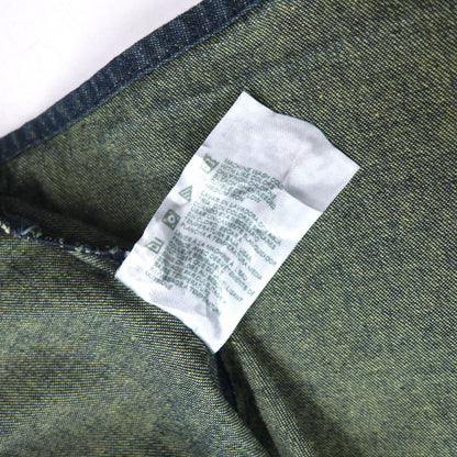 Dickies デニム ボタンダウンシャツ 3XL ダークインディゴ ブルー  ビッグサイズ ニカラグア製