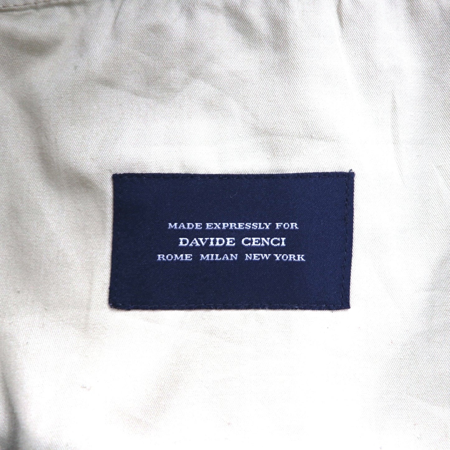 BURBERRY x DAVIDE CENCI Center Press Straight Chino Pants, Size M, Brown, Cotton