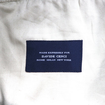 BURBERRY x DAVIDE CENCI Center Press Straight Chino Pants, Size M, Brown, Cotton