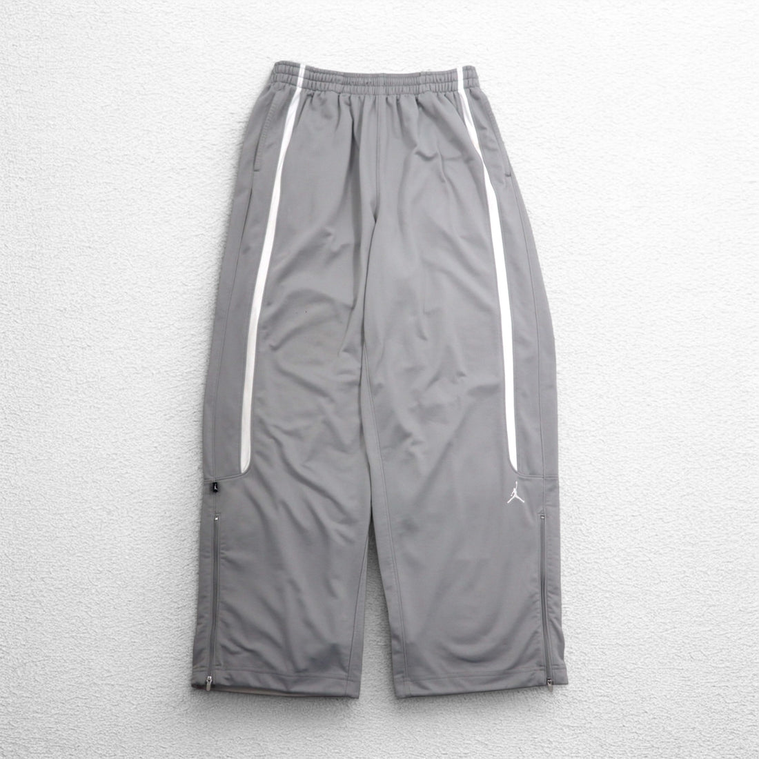 JORDAN BRAND (NIKE) Sideline Wide Track Pants Jersey 2XL Gray Polyester 404314-075