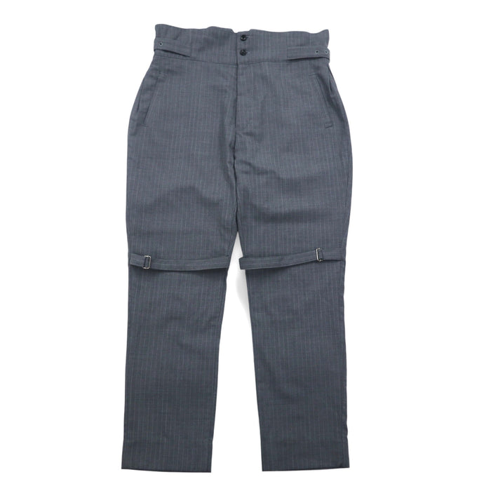 Blackweirdos ボンテージ スラックス パンツ XL グレー  Deformed Bondage pants 日本製