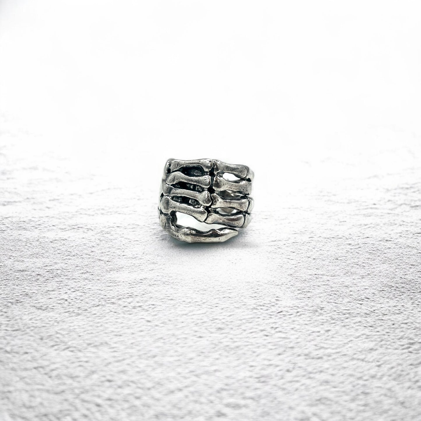 Vintage Silver Bone Ring ボーンハンド リング 指輪 17号 シルバー 925 スケルトン ゴシック パンク ロック