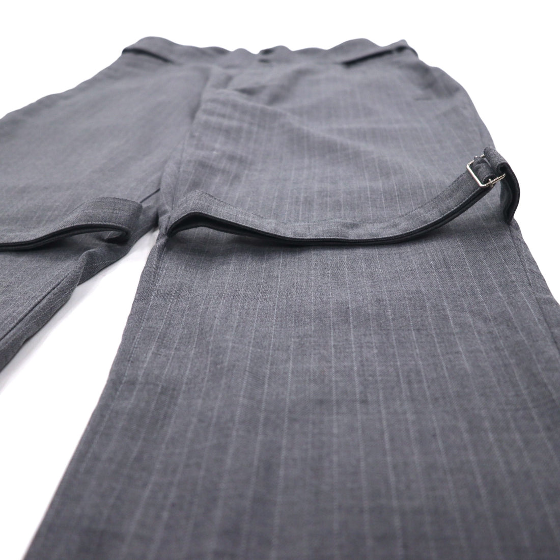Blackweirdos ボンテージ スラックス パンツ XL グレー  Deformed Bondage pants 日本製