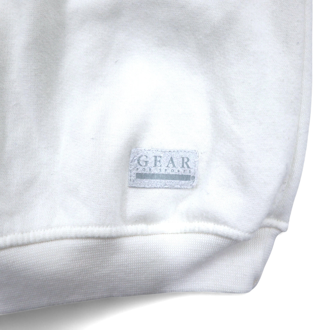 90s GEAR FOR SPORTS Printed Sweatshirt L Grey Cotton Polyester Fleece Lining STAR SHIP OCEANIC