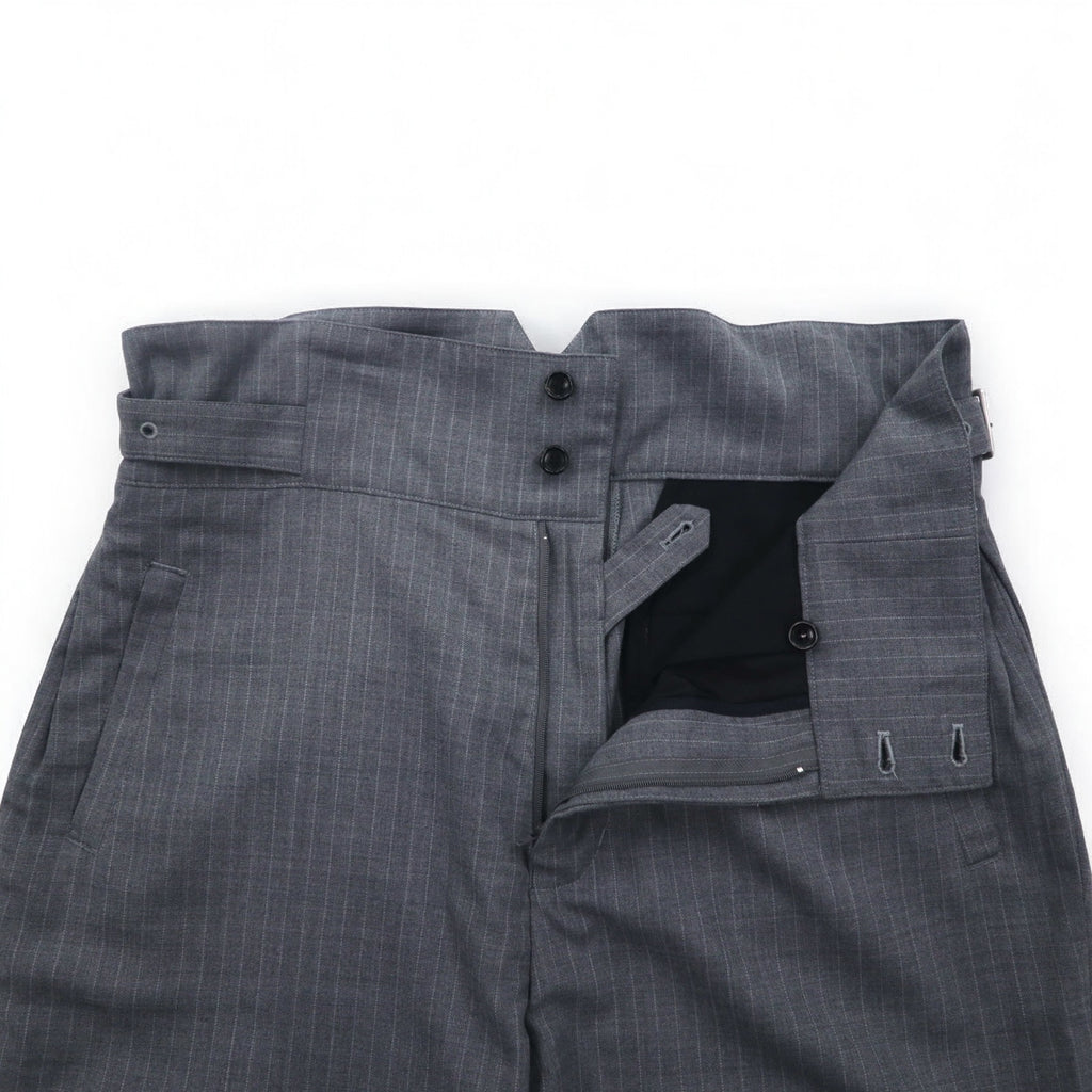Blackweirdos ボンテージ スラックス パンツ XL グレー  Deformed Bondage pants 日本製