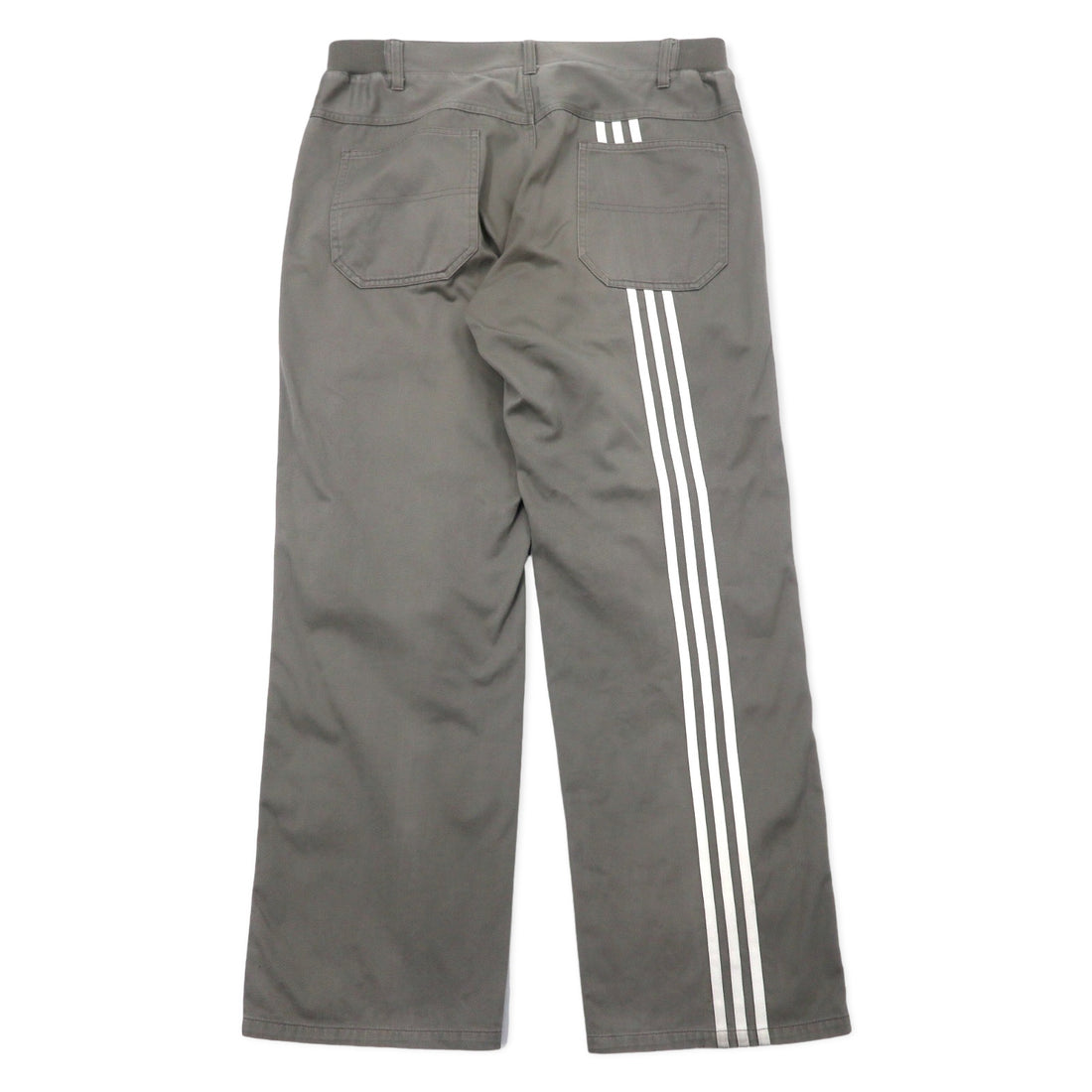 adidas 00年代 ダブルニー ダック  ワークパンツ O グレー コットン 3ストライプス