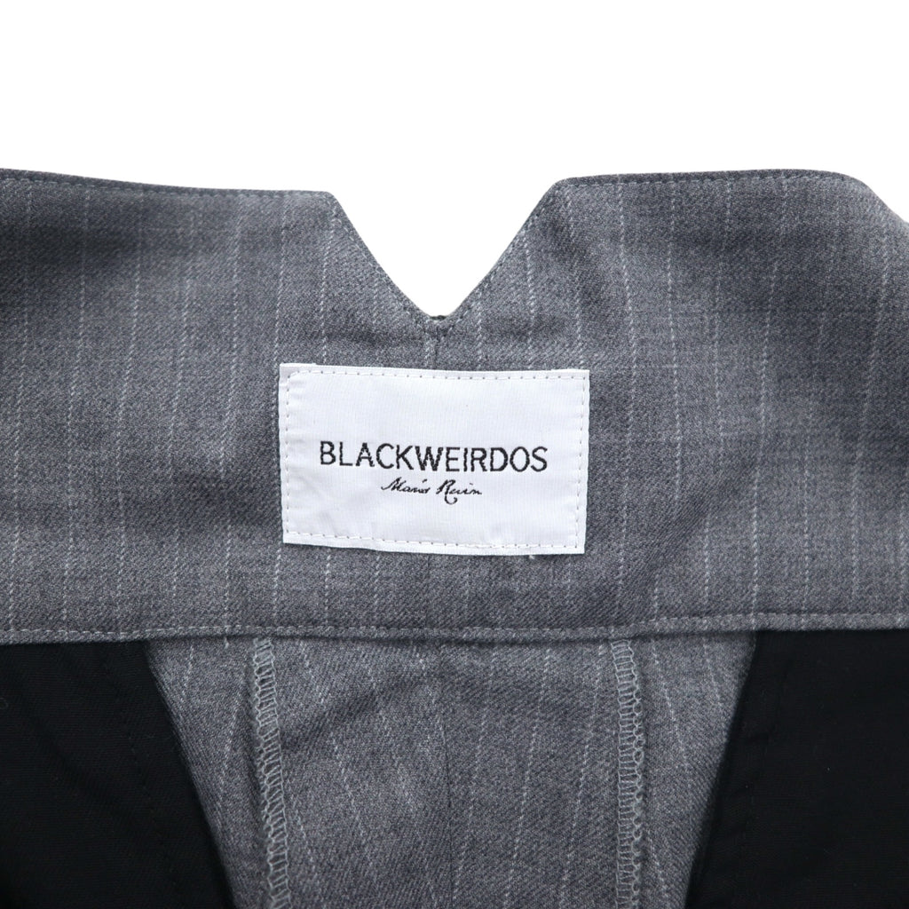 Blackweirdos ボンテージ スラックス パンツ XL グレー  Deformed Bondage pants 日本製