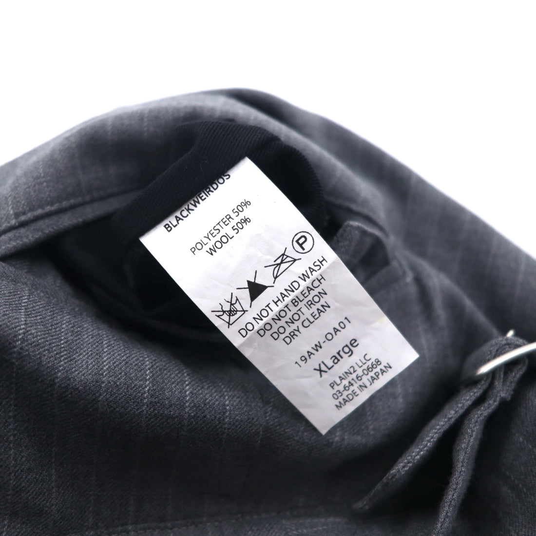Blackweirdos ボンテージ スラックス パンツ XL グレー  Deformed Bondage pants 日本製